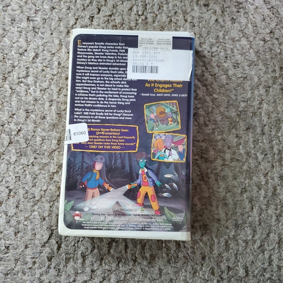 Disney Doug's 1st movie vhs - Picture 2 of 2